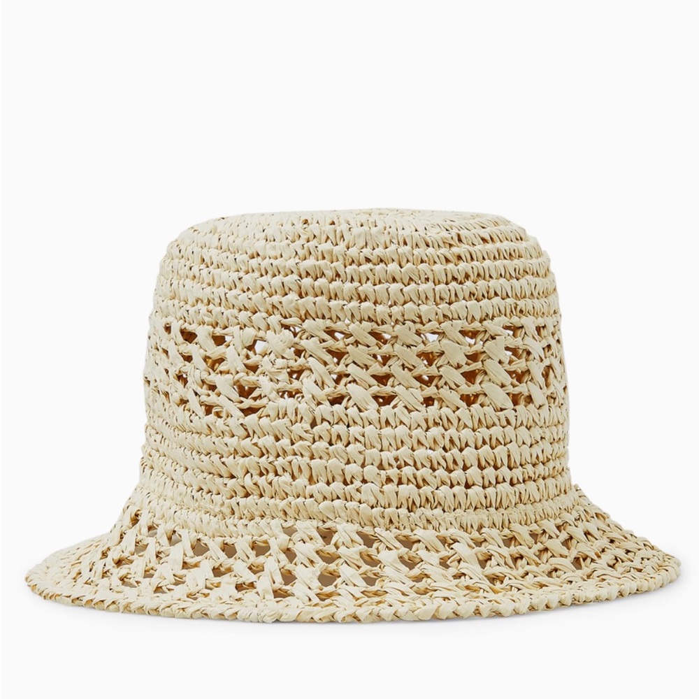 COS Straw Bucket Hat